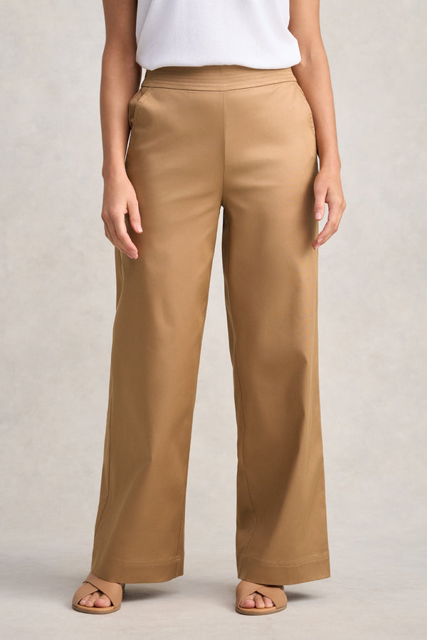 Wide Leg Pant - Tan