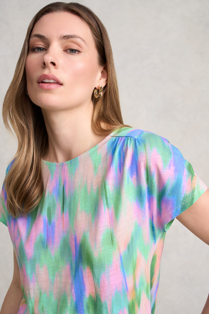 Printed T-Shirt - Tie Dye Print
