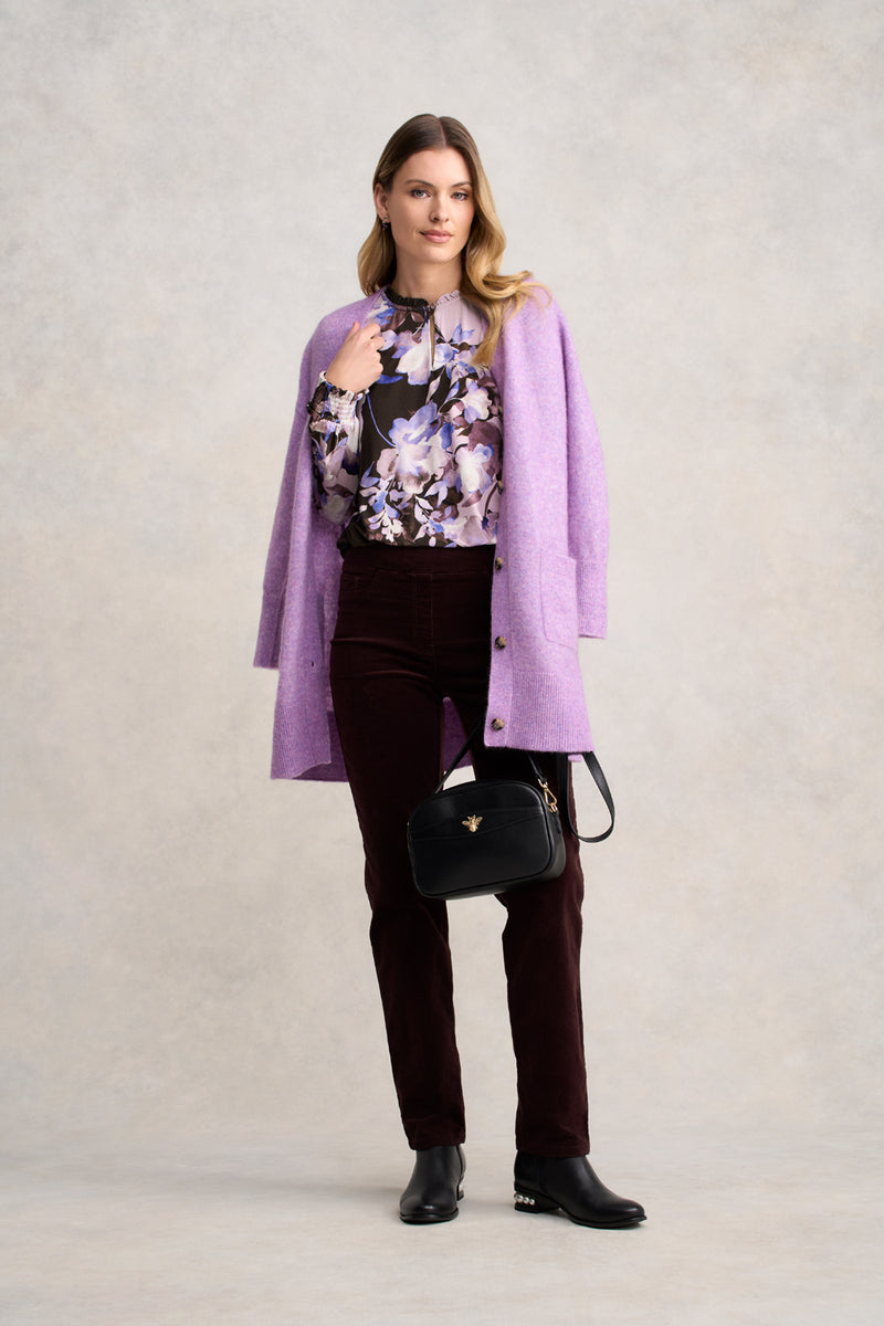 Frill Collar Top - Floral Print