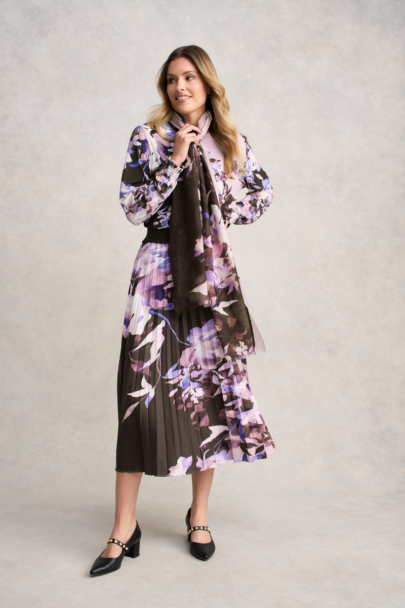 Frill Collar Top - Floral Print