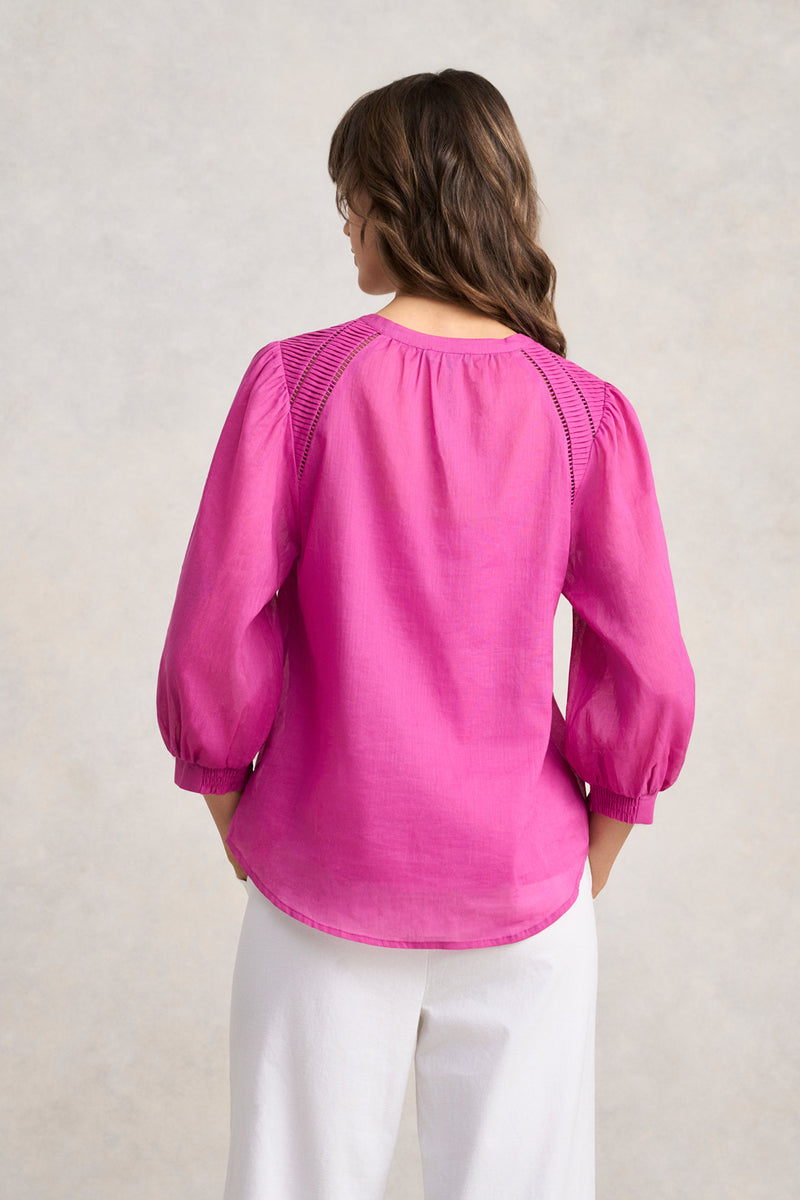 Trim Detail Blouse - Orchid