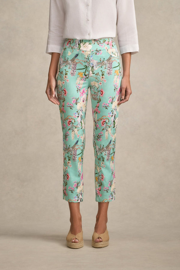 Bengajean® 7/8 Straight Leg - Orchid Print