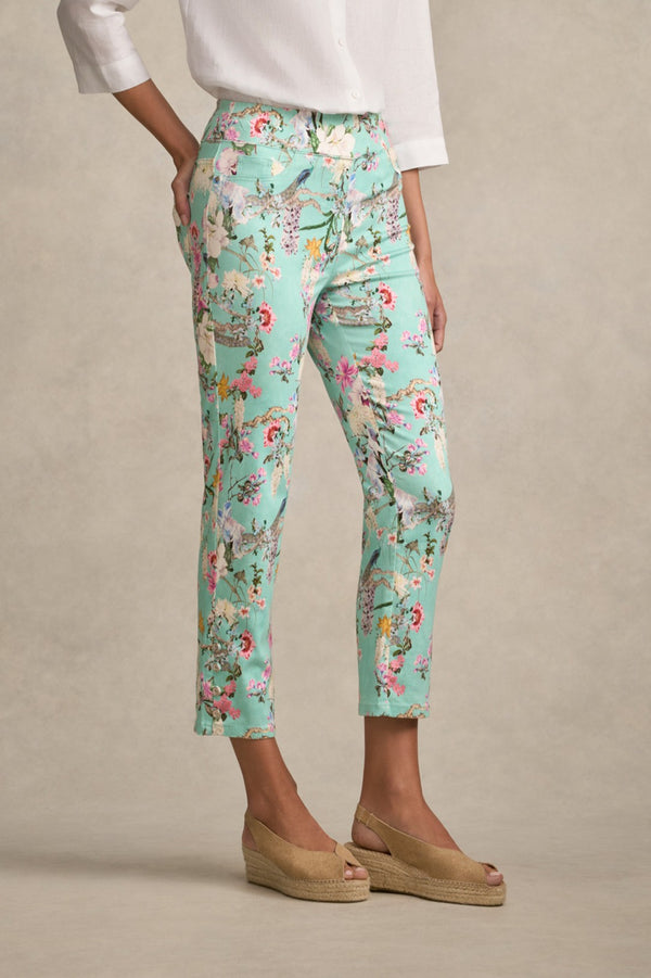 Bengajean® 7/8 Straight Leg - Orchid Print
