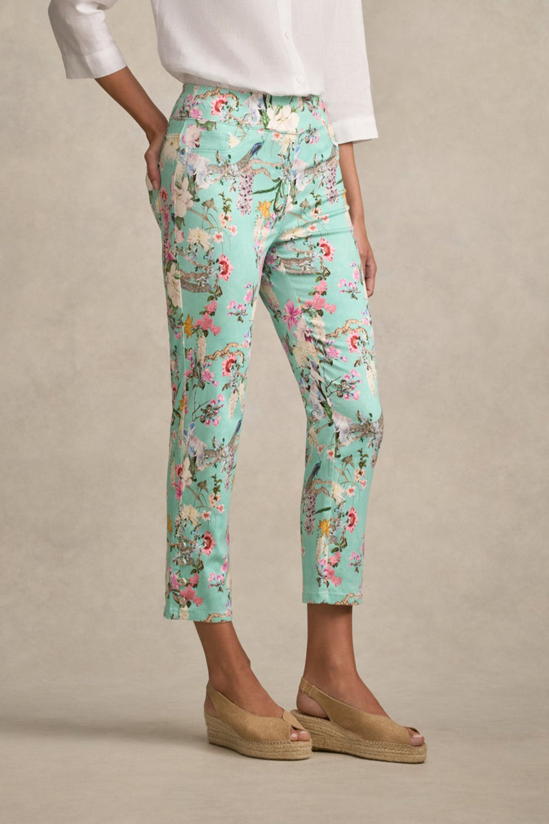 Bengajean® 7/8 Straight Leg - Orchid Print