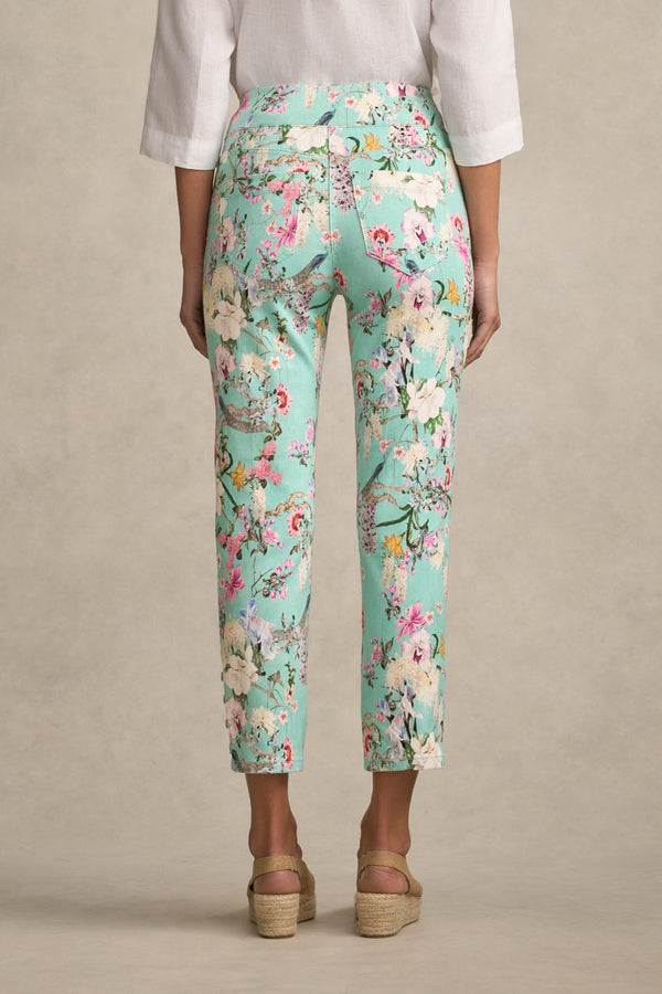 Bengajean® 7/8 Straight Leg - Orchid Print