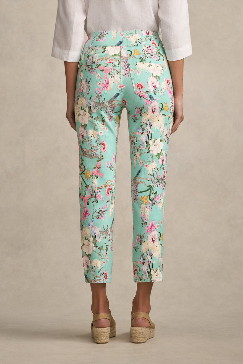 Bengajean® 7/8 Straight Leg - Orchid Print