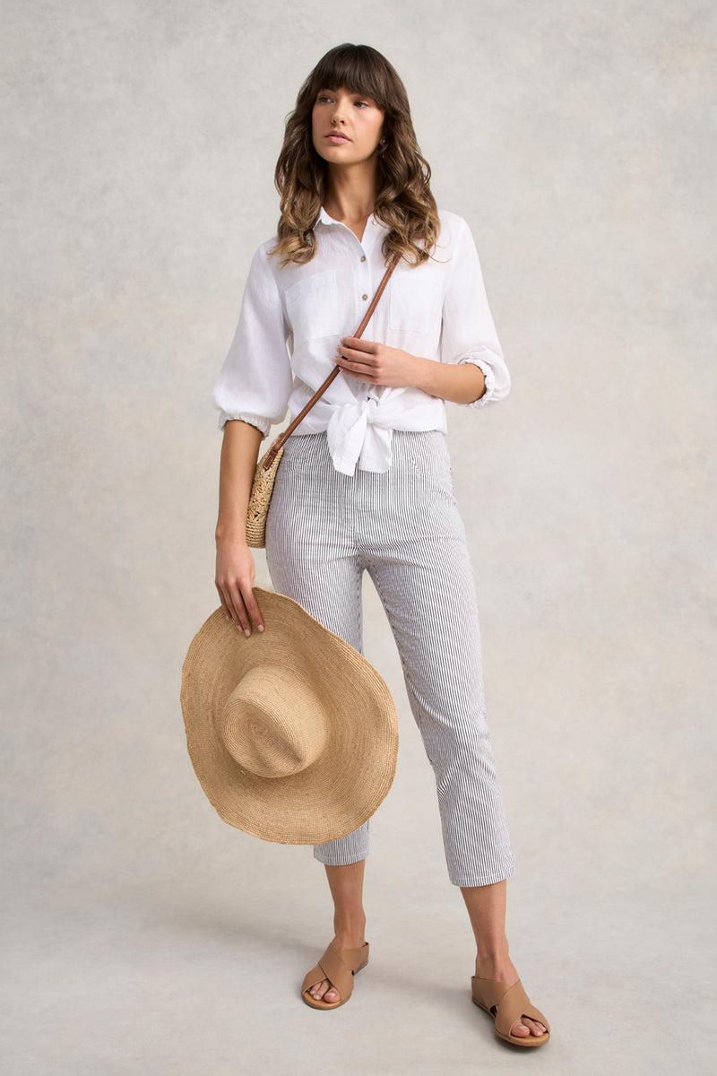 Bengajean® ¾ Seersucker - Black / White Stripe