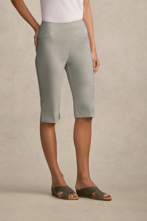 Bengajean® Short Seersucker - Silver Stripe