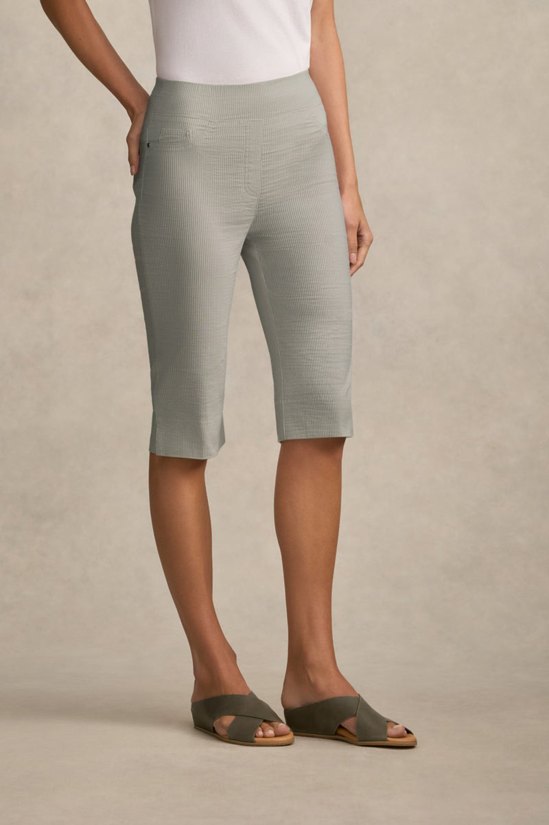 Bengajean® Short Seersucker - Silver Stripe