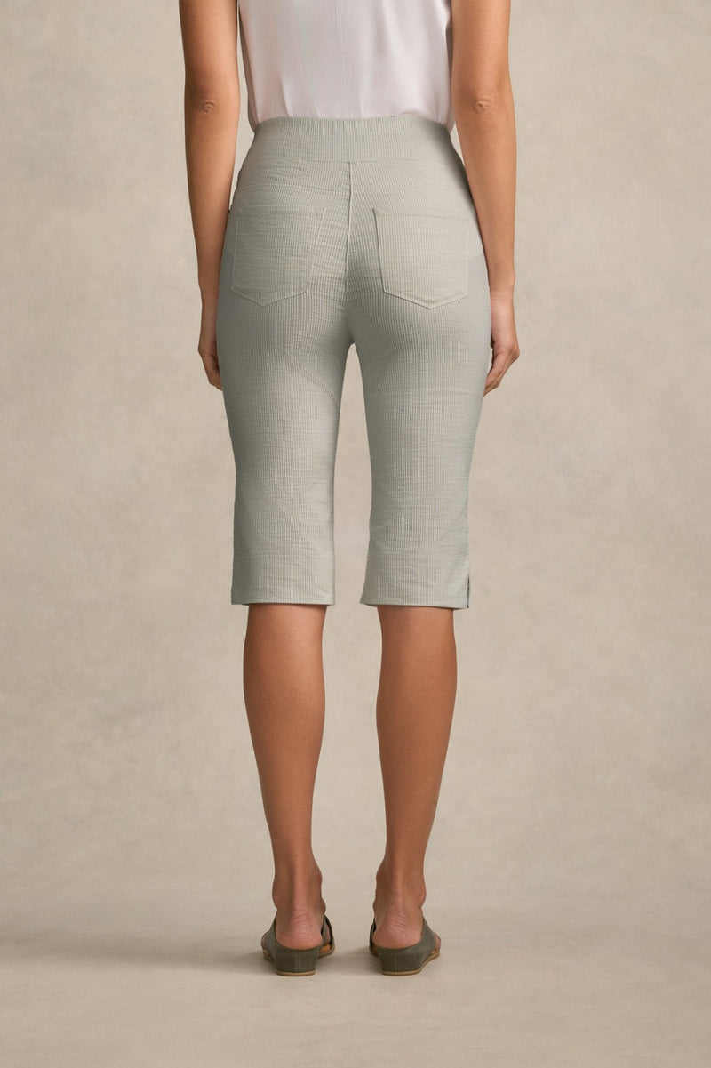 Bengajean® Short Seersucker - Silver Stripe