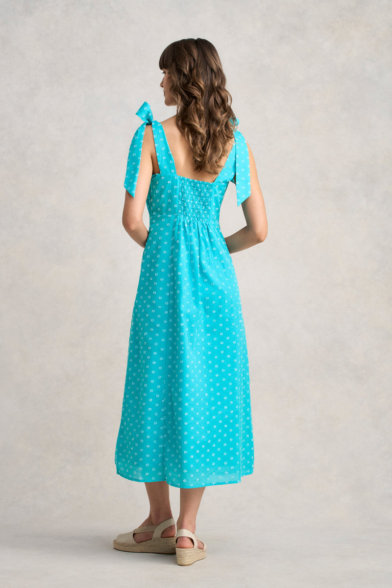 A-Line Maxi Dress - Turquoise