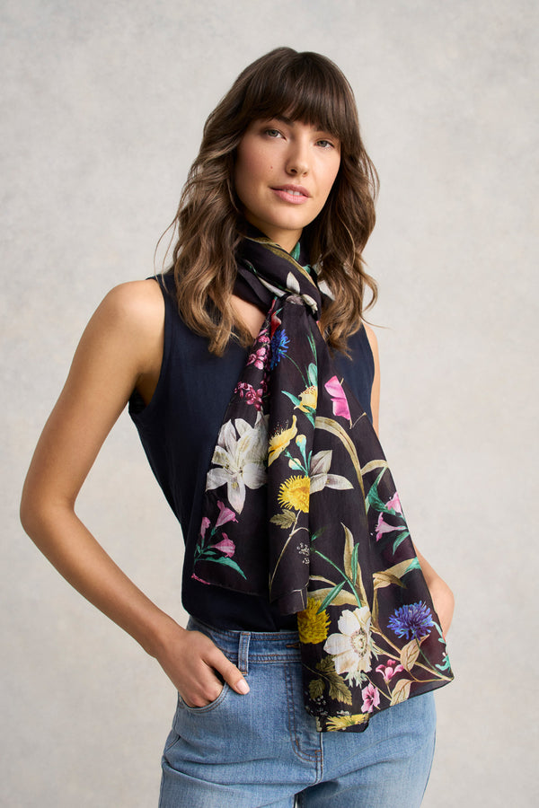 Summer Gardan Scarf - Black
