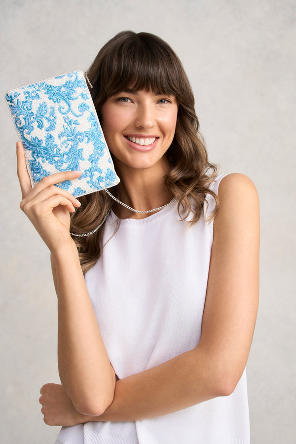 Paisley Cos Bag - Blue