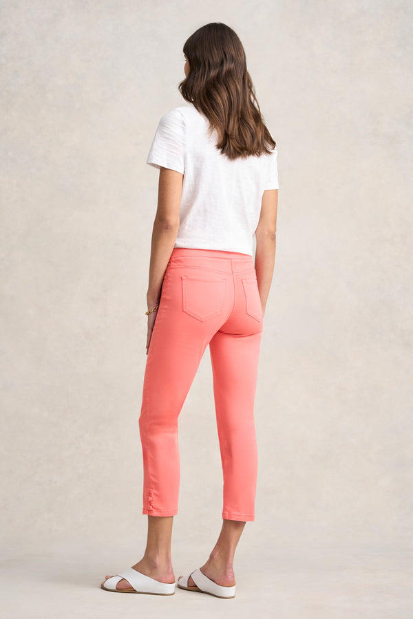 Bengajean® 3/4 Button Detail - Bright Coral