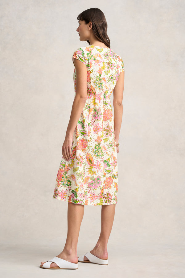 Broderie Printed Dress