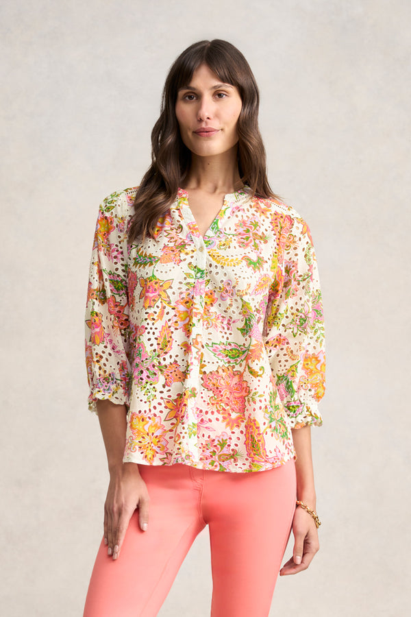 Broderie Printed Shirt