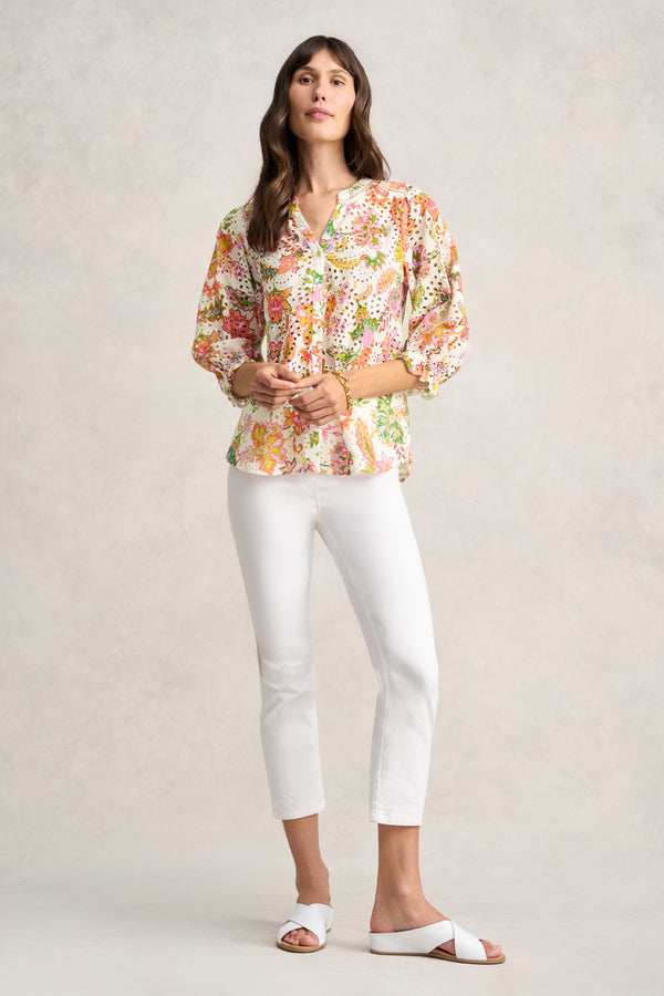 Broderie Printed Shirt