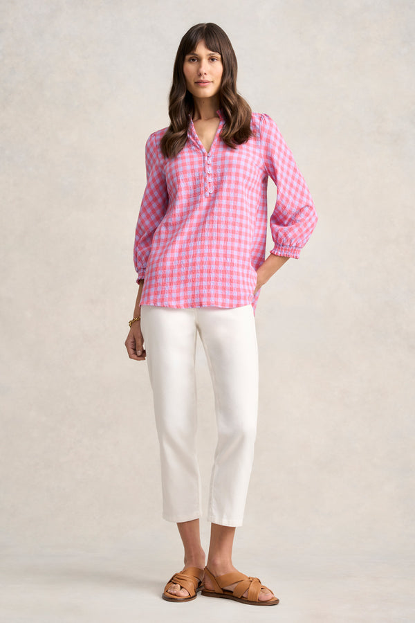 Cotton Gingham Blouse