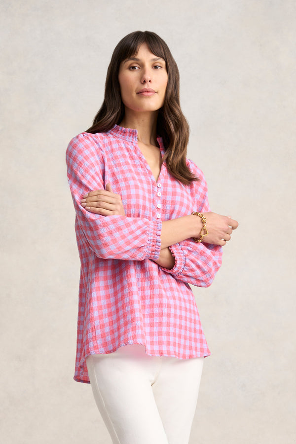 Cotton Gingham Blouse