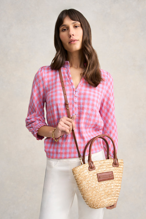 Cotton Gingham Blouse