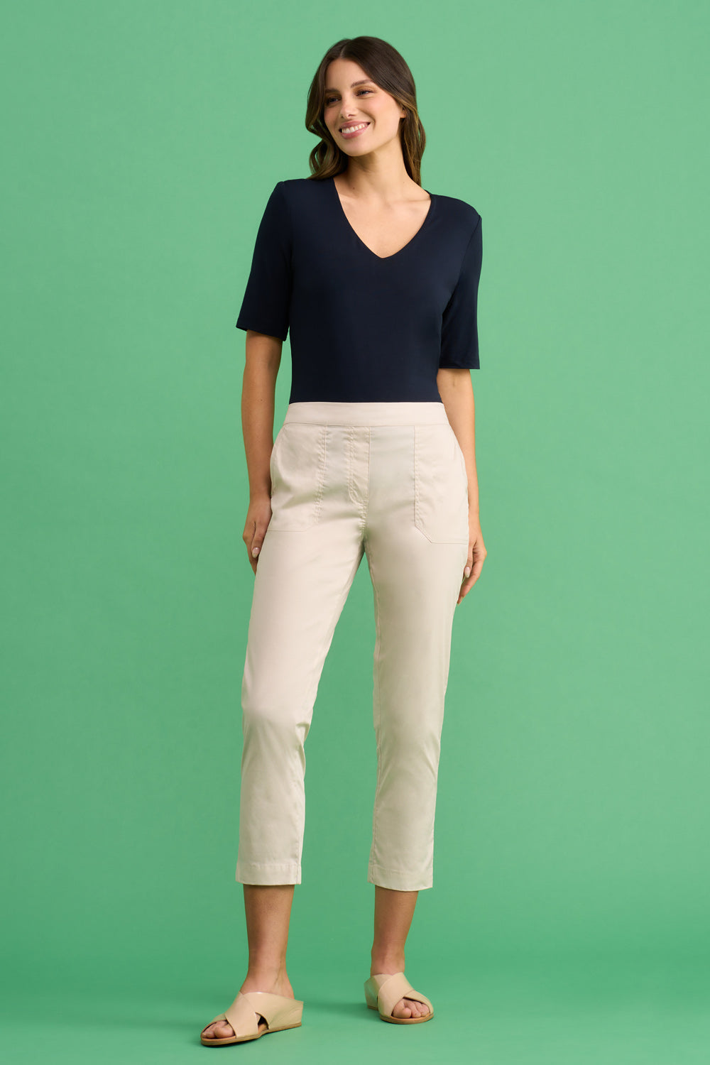 Ladies lightweight cotton on sale trousers