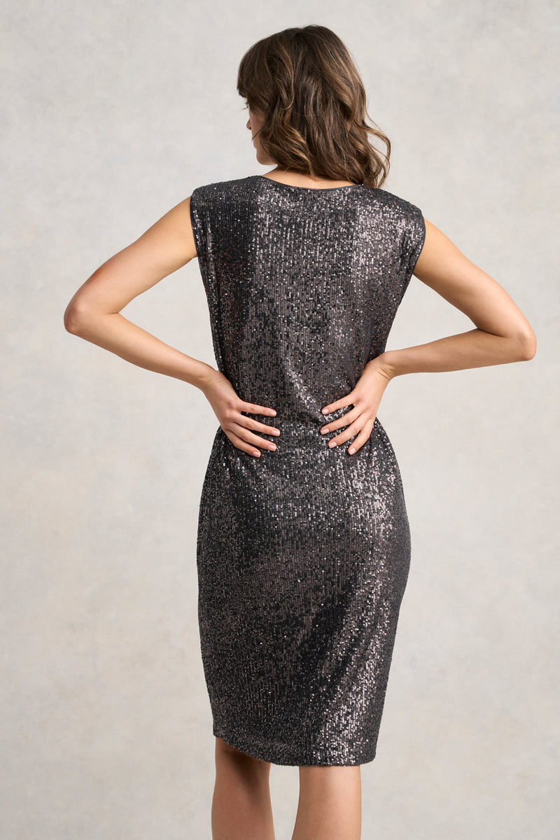 Sequin Dress - Gunmetal