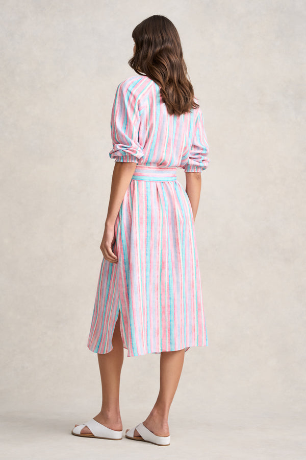 Stripe Resort Shirt Dress