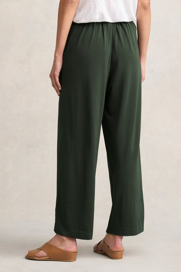 High Twist Palazzo Pant - Dark Khaki