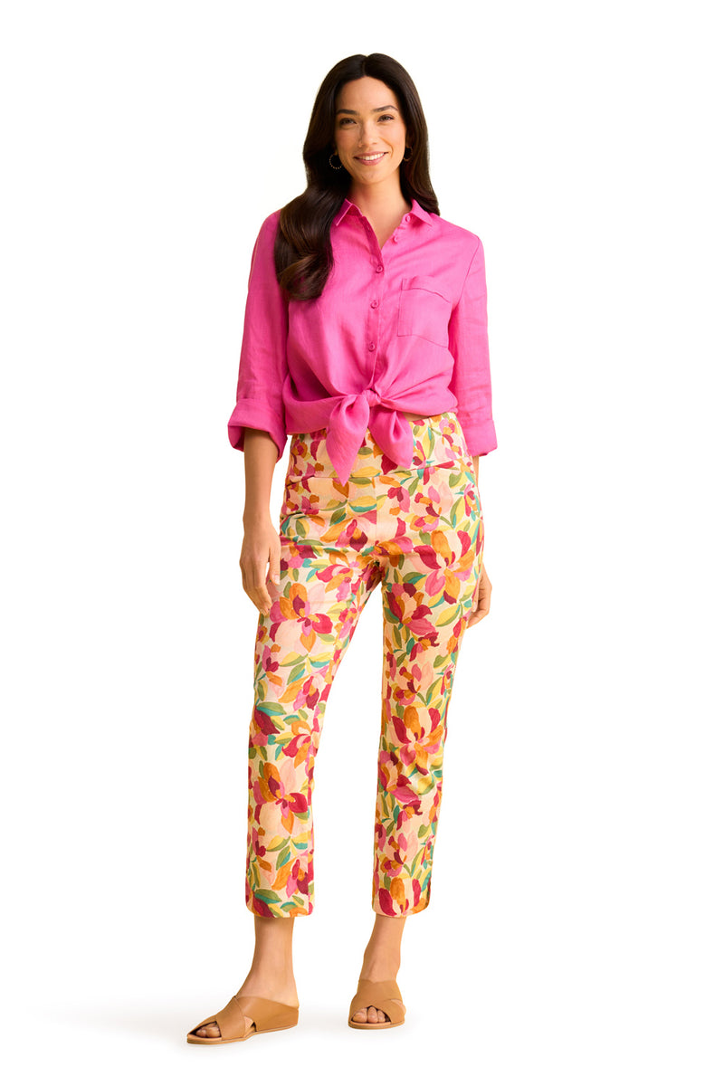 Printed Pant - Rococo White Print