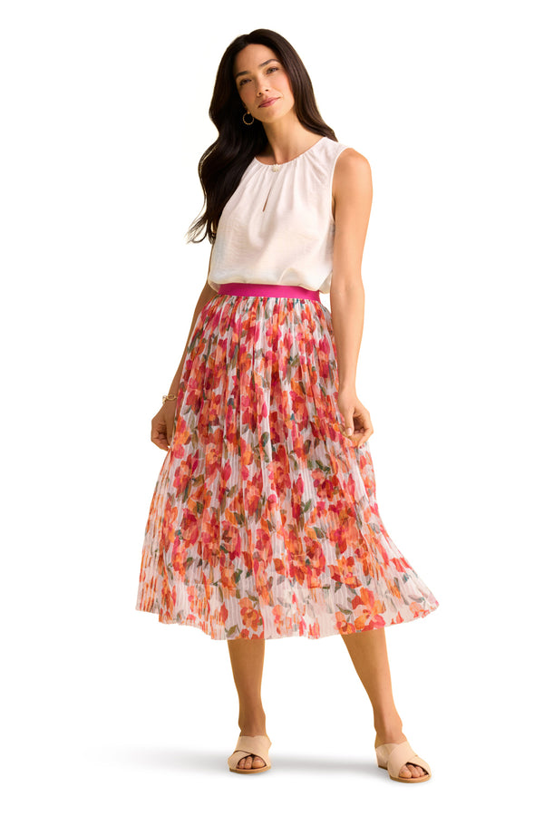 Printed Tulle Skirt