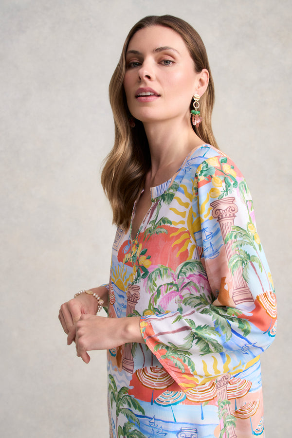 Swing Hem Tunic - Resort Print
