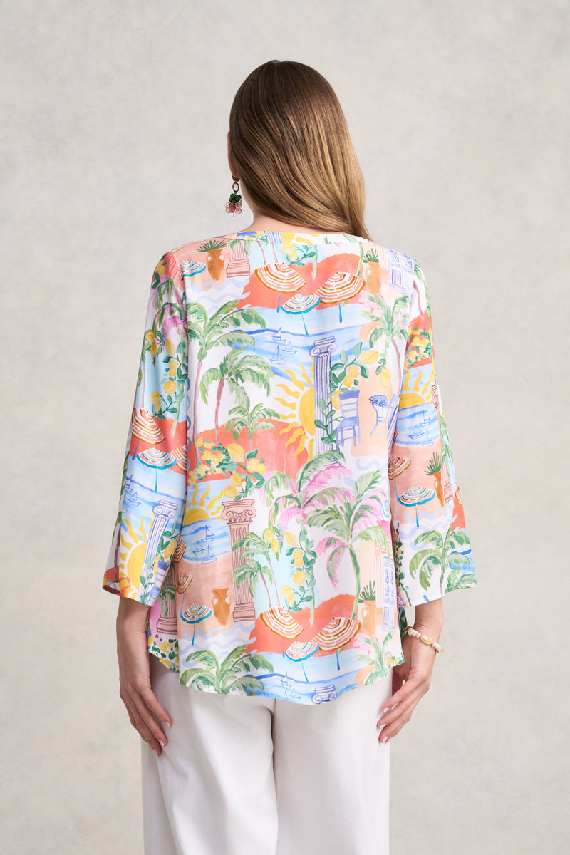 Swing Hem Tunic - Resort Print