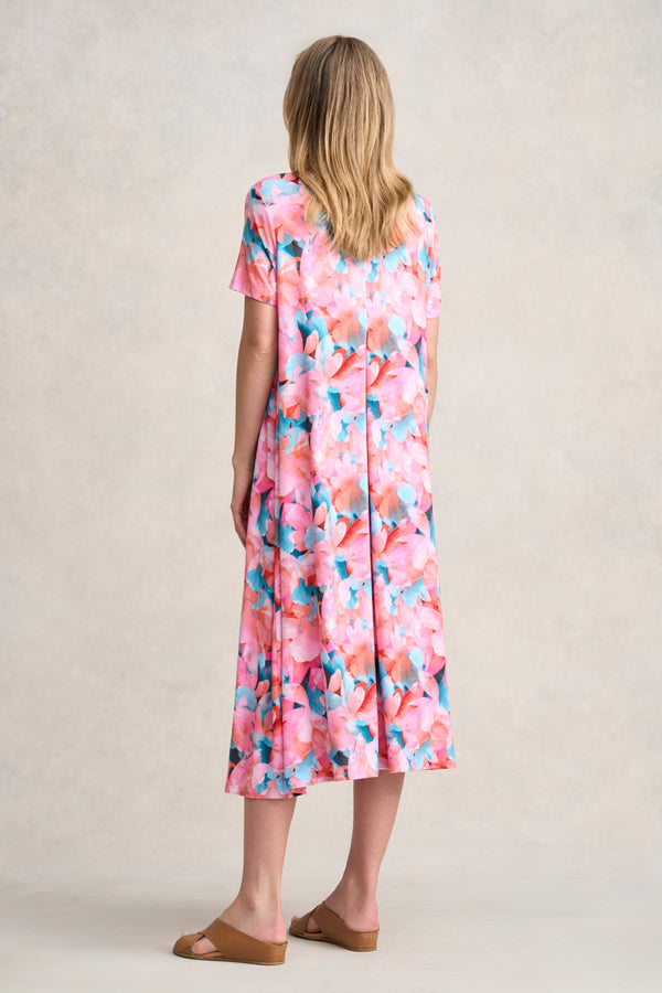 Trapeze Jersey Dress - Summer Floral