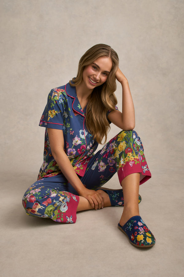 Nathalie Lété Ladies PJ Set - Secret Grove Print
