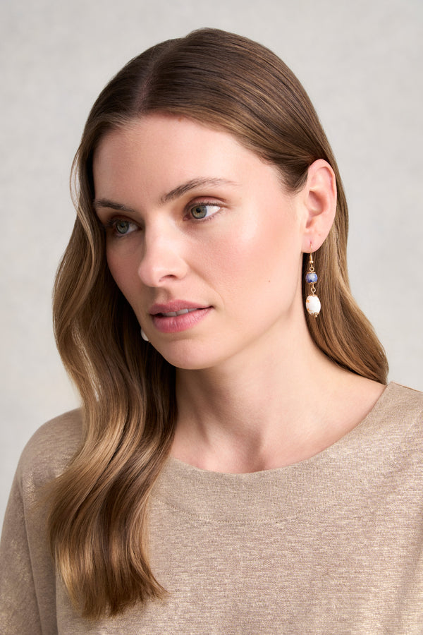 Mixed Stone Droplets - Blue Multi