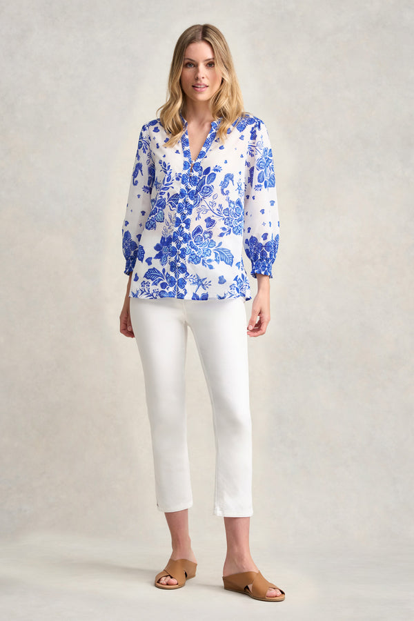 BORDER PRINTED SHIRT - TOILE DE SEASIDE