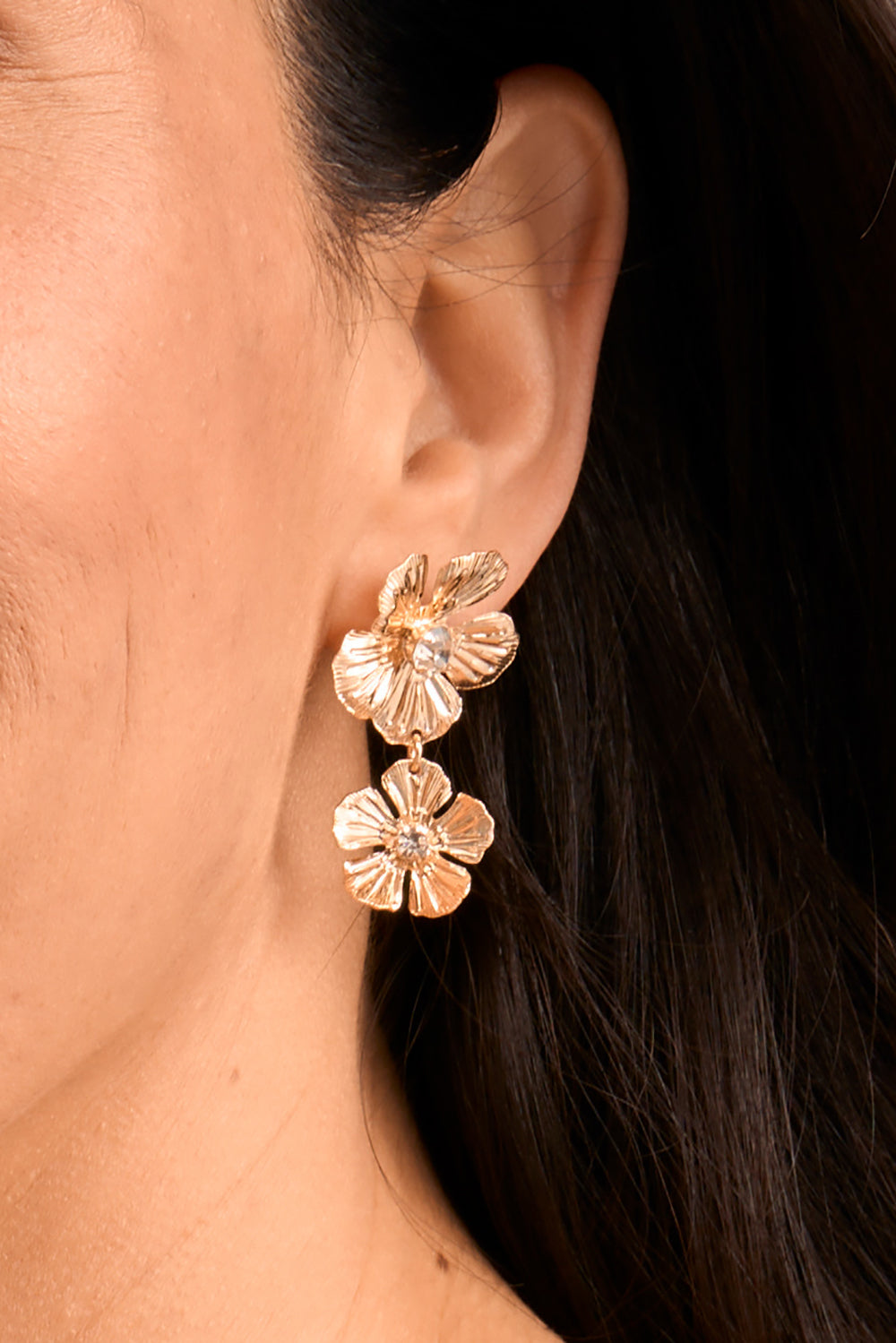 Fancy Flower Hanging Earrings, Casual Wear