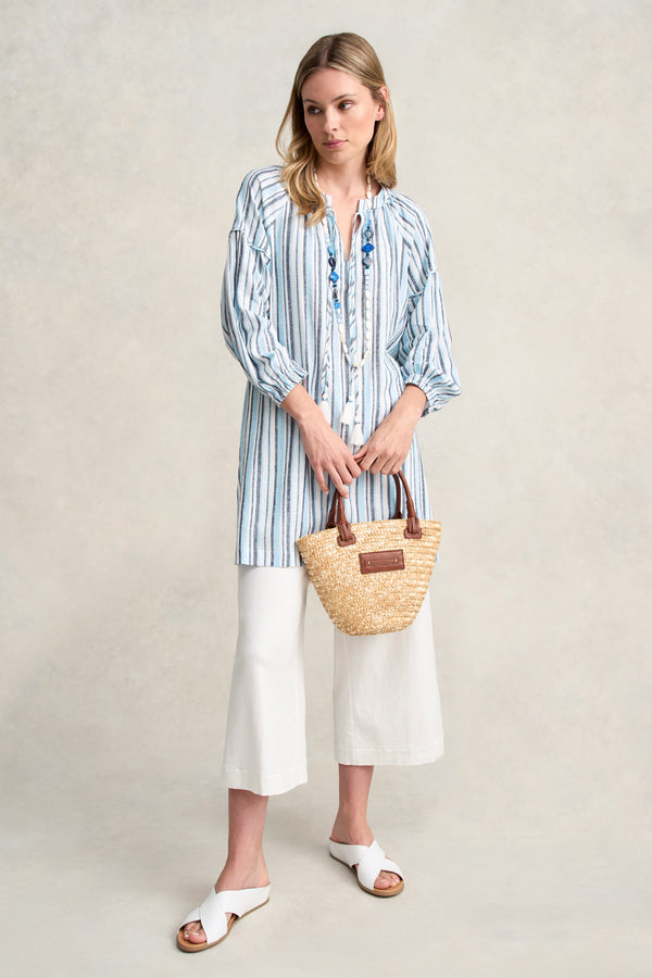 STRIPE KAFTAN - BLUE MULTI STRIPE