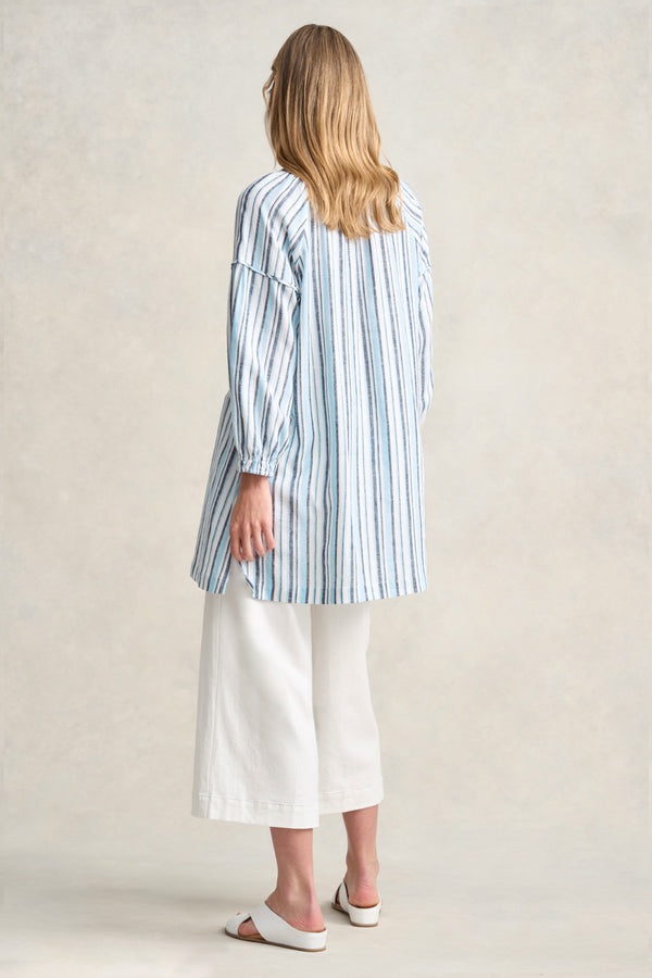 STRIPE KAFTAN - BLUE MULTI STRIPE