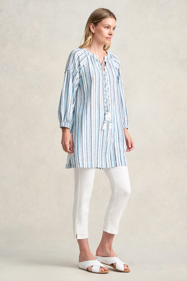 STRIPE KAFTAN - BLUE MULTI STRIPE