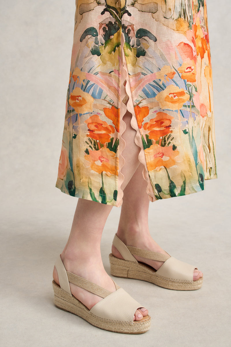 Scallop Scenic Dress - Coastal Scenic Print