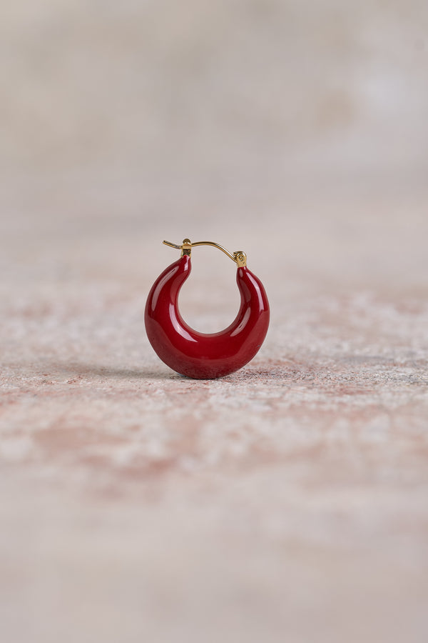 18K Gold Plated Berry Hoops