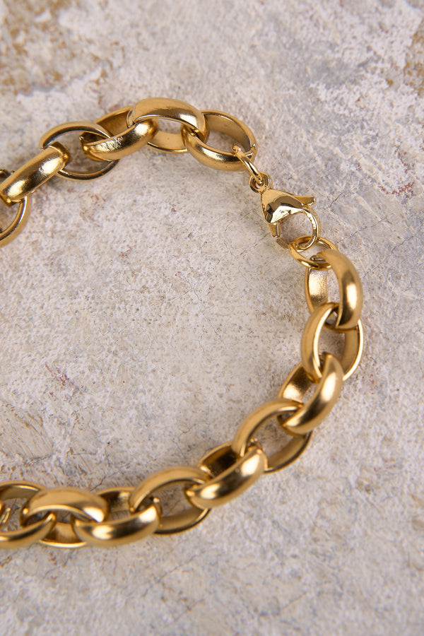 18k Gold Plated Heart Bracelet