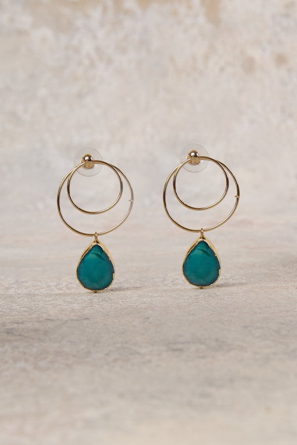 18k Gold Delphine Drop Earrings