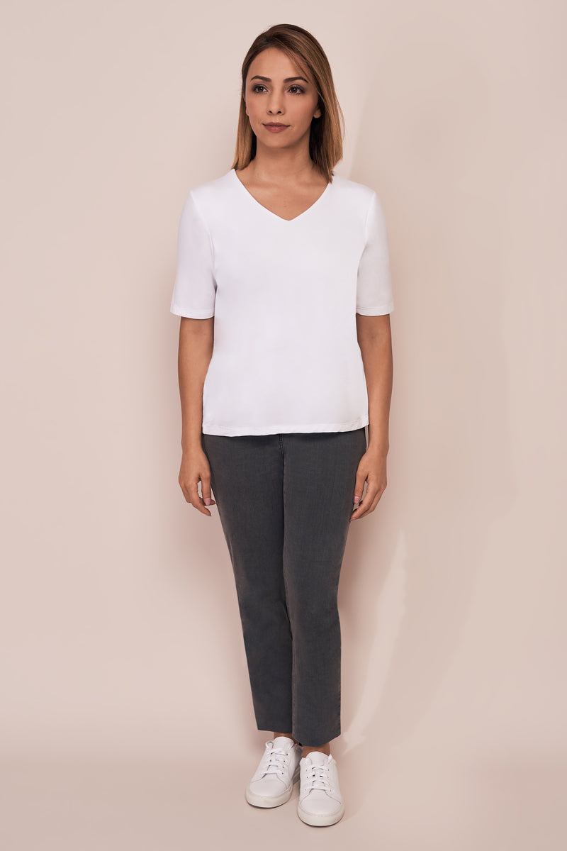 Bengajean Long Length Skinny Leg Petite - Grey Denim