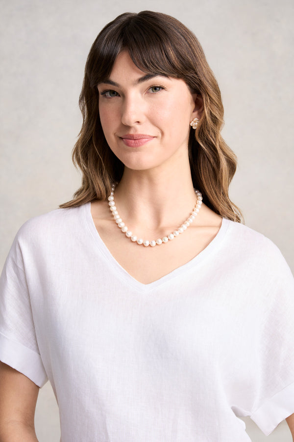 CLASSIQUE PEARL NECKLACE - WHITE