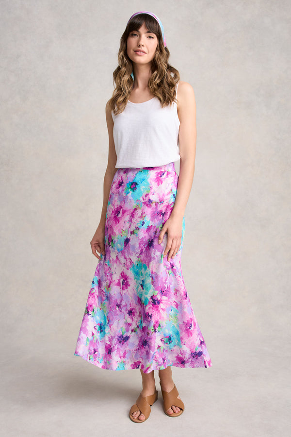 PRINTED MIDI SKIRT - JANE'S BOUQUET PRINT