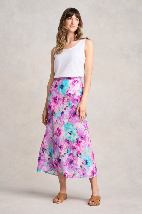 PRINTED MIDI SKIRT - JANE'S BOUQUET PRINT