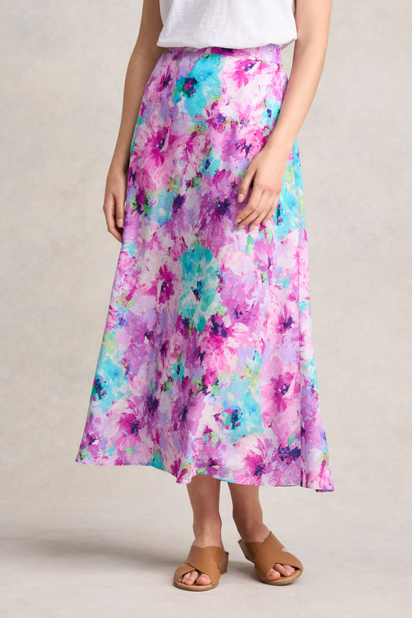 PRINTED MIDI SKIRT - JANE'S BOUQUET PRINT