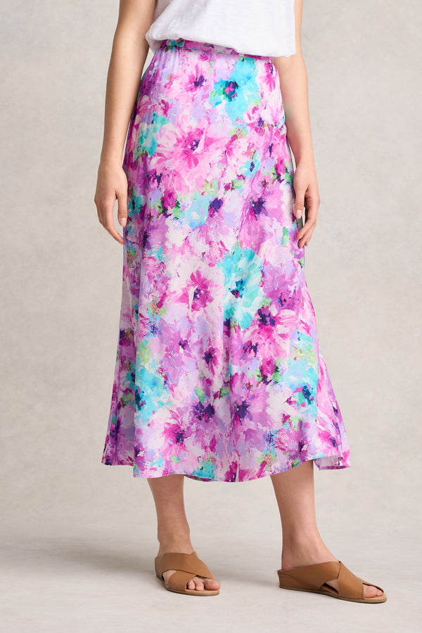 PRINTED MIDI SKIRT - JANE'S BOUQUET PRINT